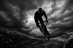 Against the Squall — Gravel Climb in Monochrome