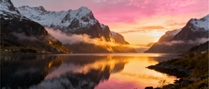 Golden Fjord Sunrise