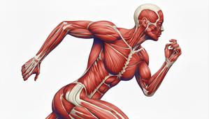 Power in Motion — Female Runner Muscular Anatomy