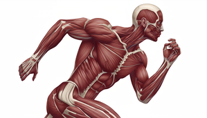 Power in Motion — Runner Muscular Anatomy Illustration