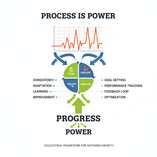 Process Is Power — Plan • Execute • Analyze • Adjust by MotivatePrints