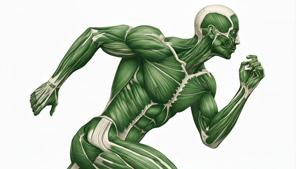 Greenback Velocity — Runner Muscular Anatomy Print