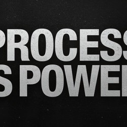 Process Is Power — Motivational Typography Poster