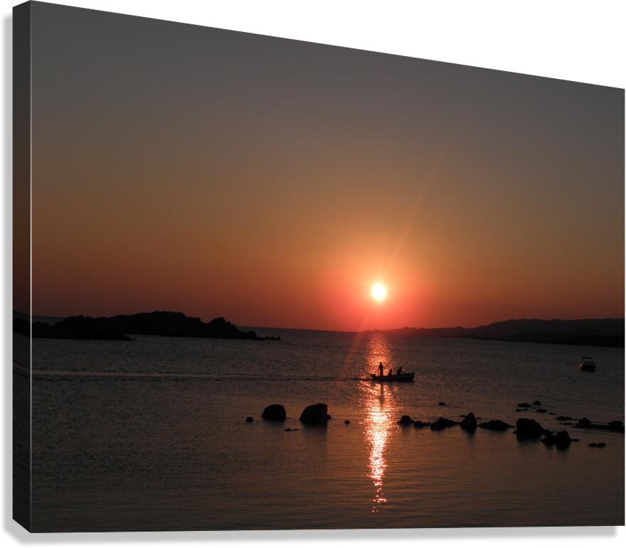 sunset stroll Canvas Print