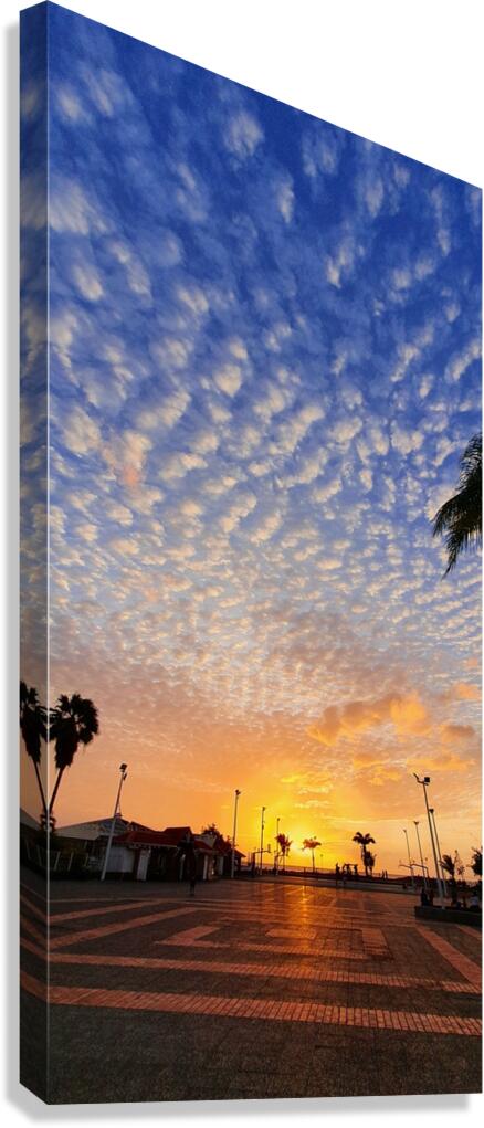 blue drape Canvas Print
