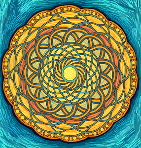 ArtXcl 1011 mandala sun style