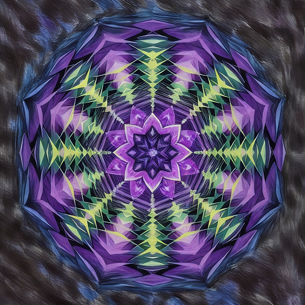 ArtXcl 1007 mandala radiating Print