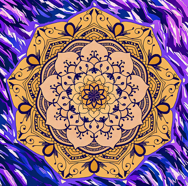 ArtXcl 1017 mandala gold Print
