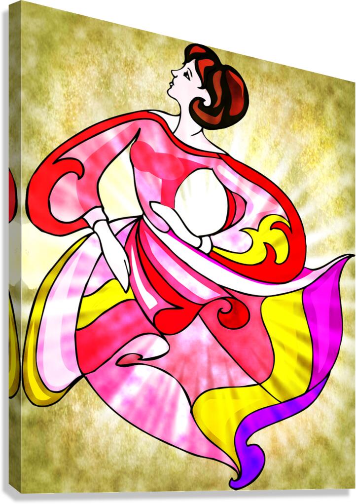 ArtXcl 060 Fashion Illustration Canvas Print