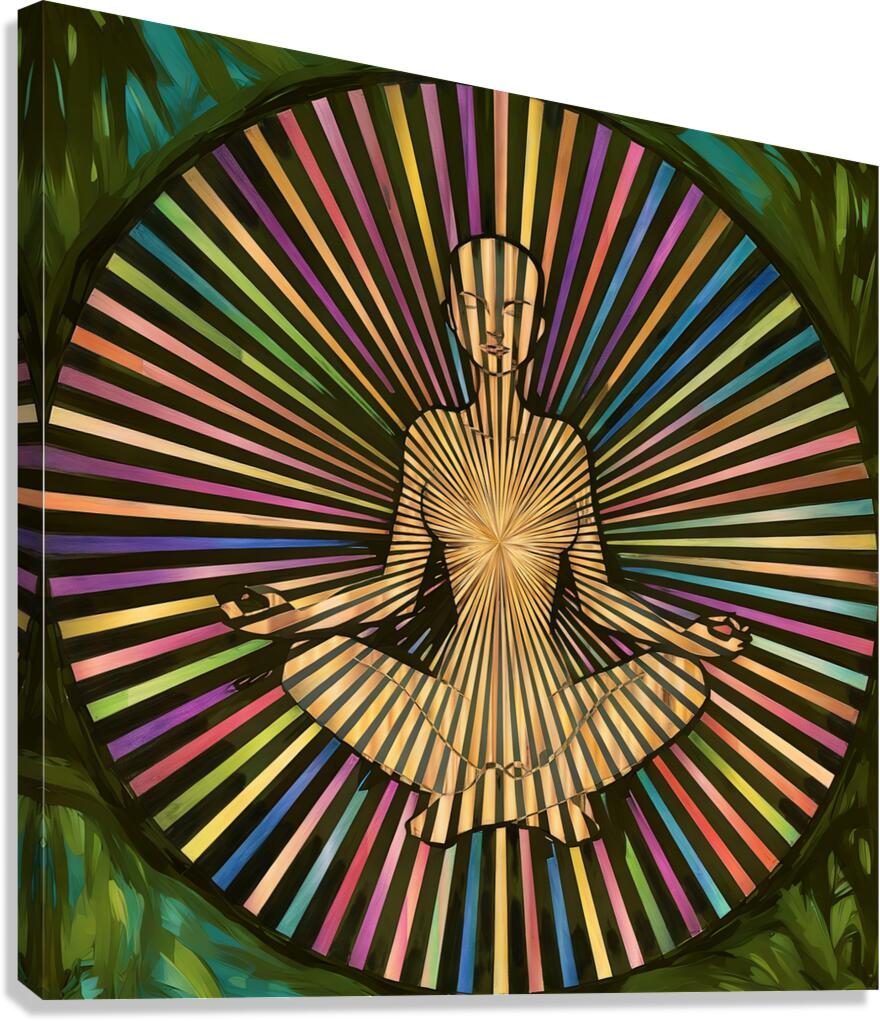 ArtXcl 1008 Mandela meditation Canvas Print