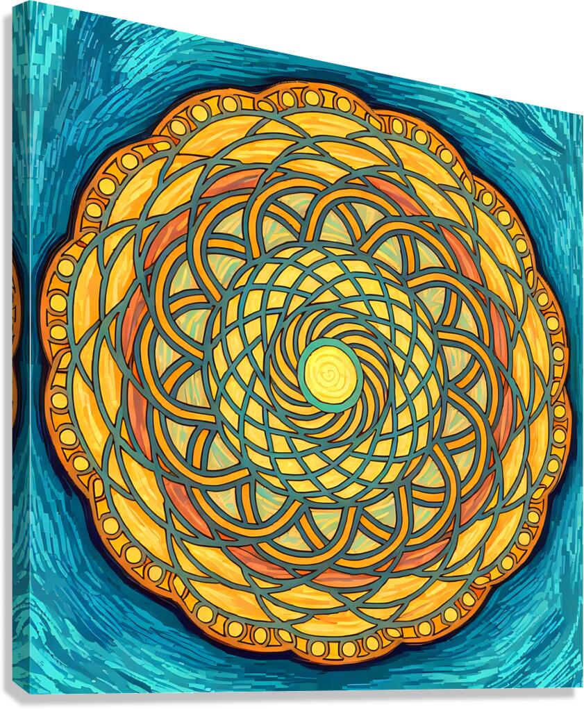 ArtXcl 1011 mandala sun style Canvas Print