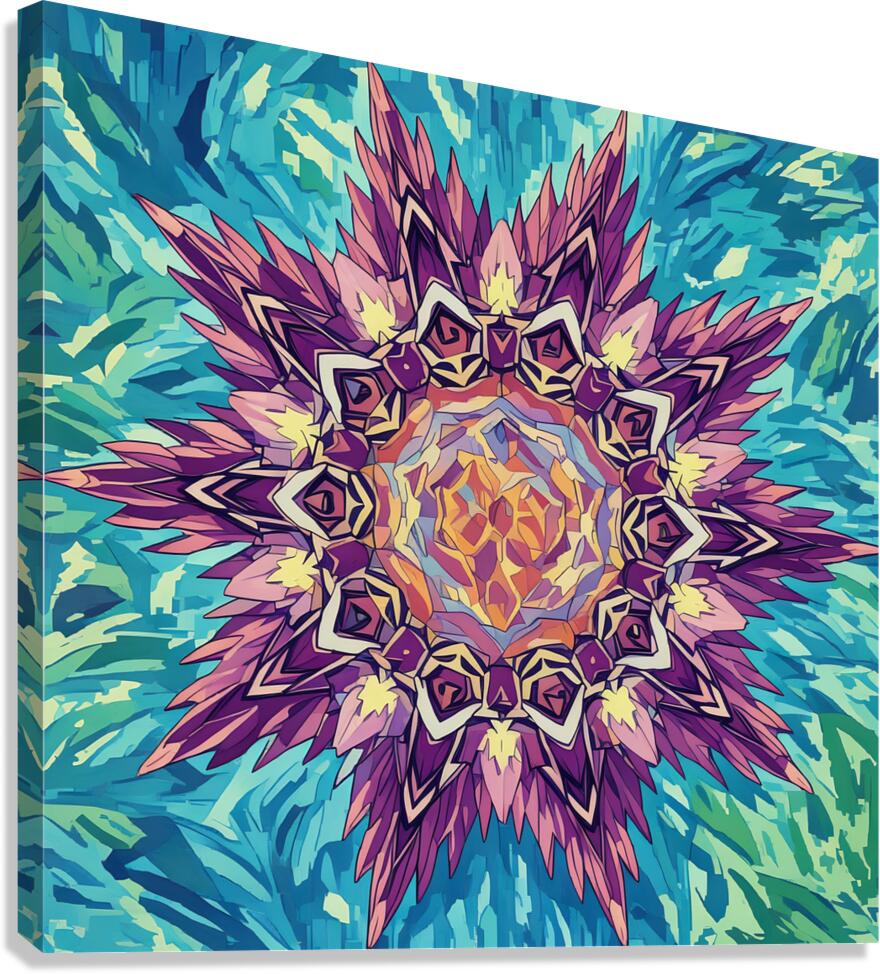 ArtXcl 1010 flower mandala abstract Canvas Print