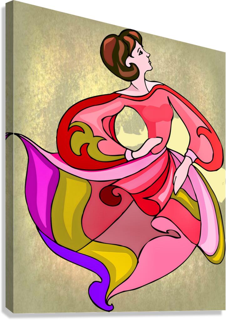 ArtXcl 059 Fashion illustration Canvas Print