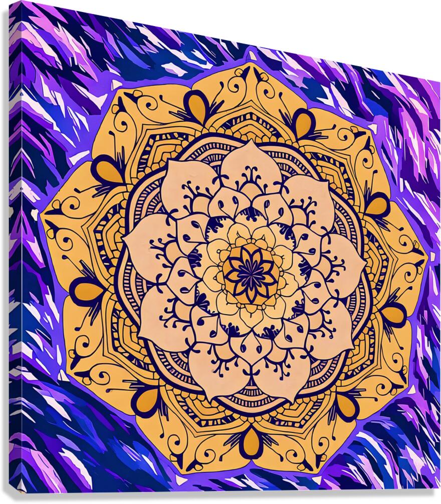 ArtXcl 1017 mandala gold Canvas Print
