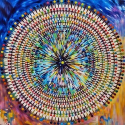 ArtXcl 1001 Mandala The World population