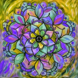 ArtXcl 1005 mandala flowers