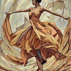 ArtXcl 044 female dancer in Fashion Illustration