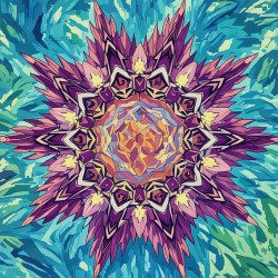 ArtXcl 1010 flower mandala abstract