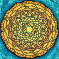 ArtXcl 1011 mandala sun style