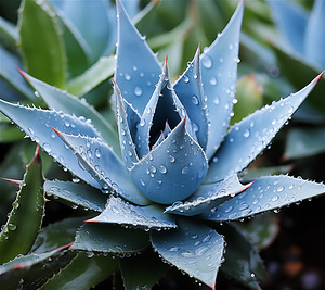 Delicate Agave Botanical Rustic Photorealistic