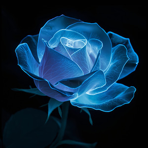 Floral Sophistication Abstract Minimal  Floral  Botanical Digital Artwork