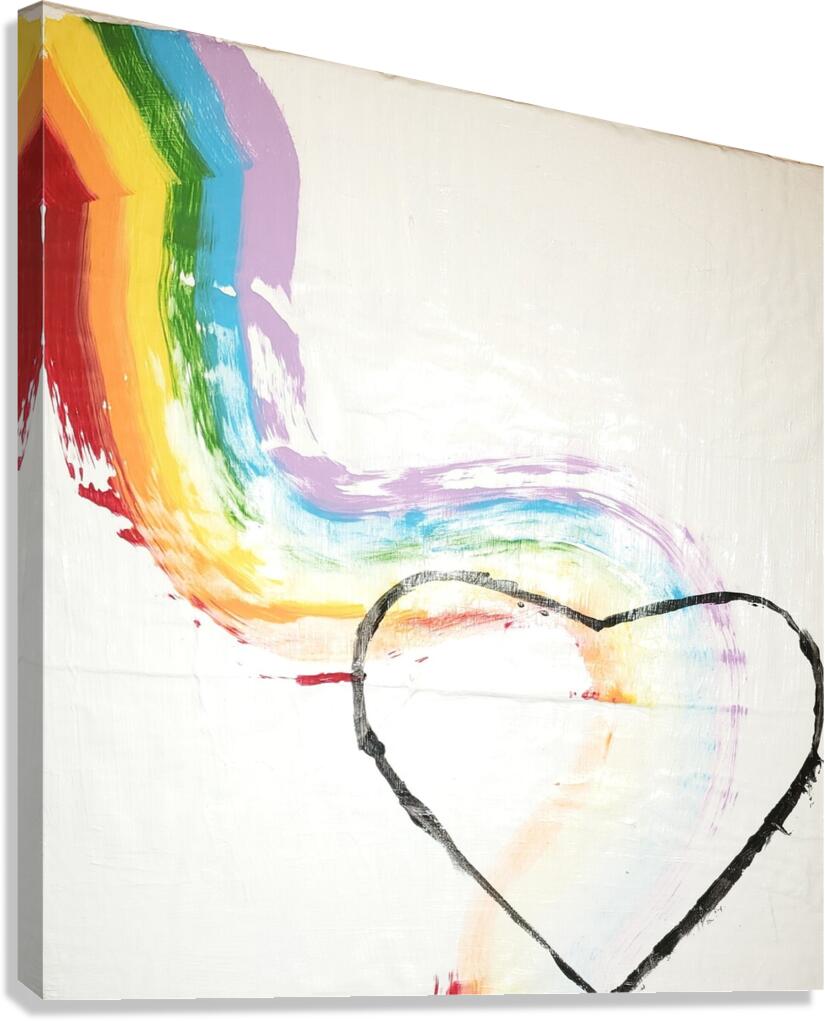 falling heart Canvas Print