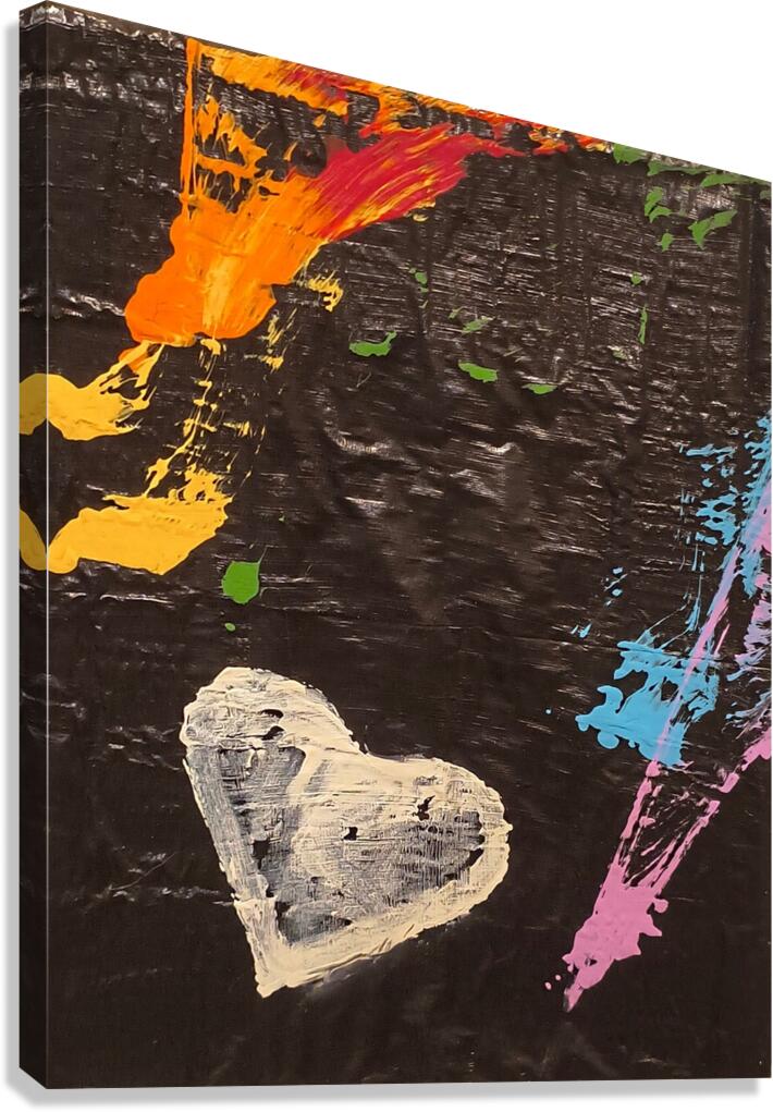 heart firework Canvas Print