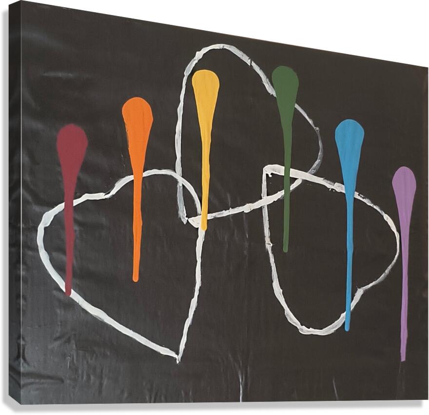 3 hearts Canvas Print