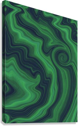 Liquid Emerald Canvas Print