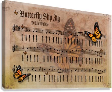 Butterfly Slip Jig Canvas Print