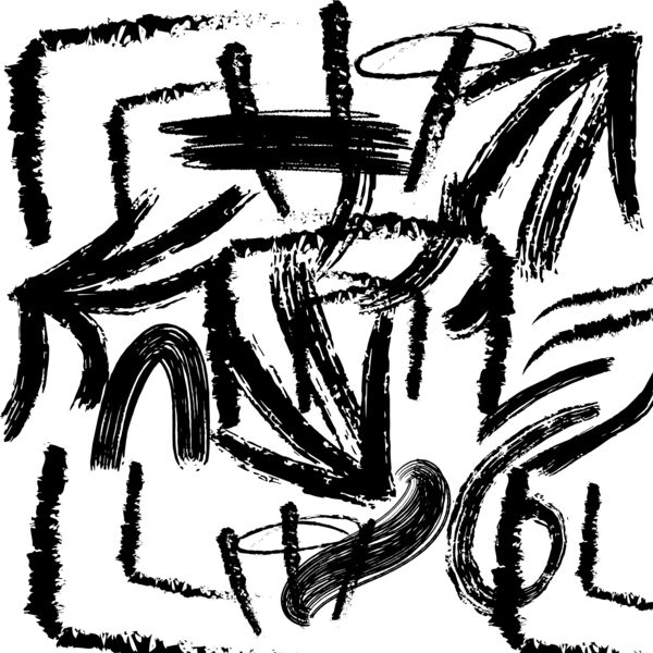 Pointless Direction-Black White Print