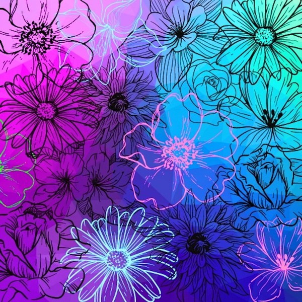 Colorful Flower Print