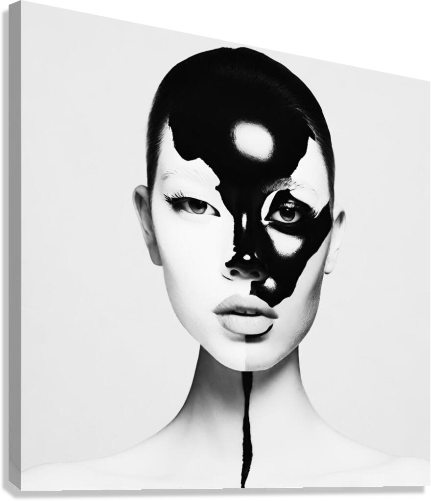 Ink Cascade Canvas Print