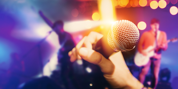 Live rock music and jazz music background. by Carlos Castilla
