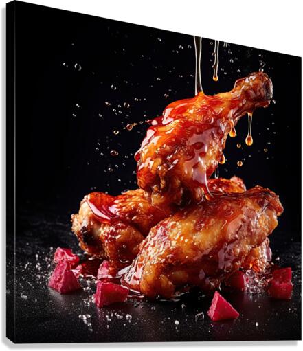 chicken wings dripping Canvas Print