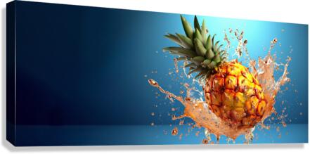 pineapple crashing Canvas Print