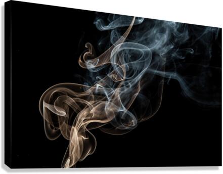 smokeblack background 2 Canvas Print