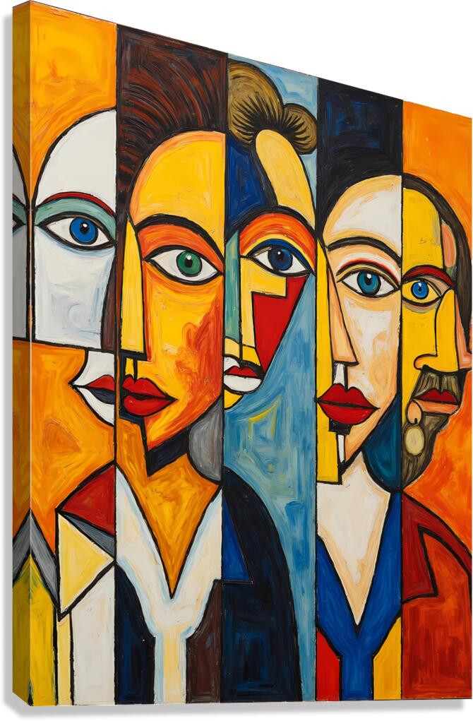 Five Faces  Canvas Print