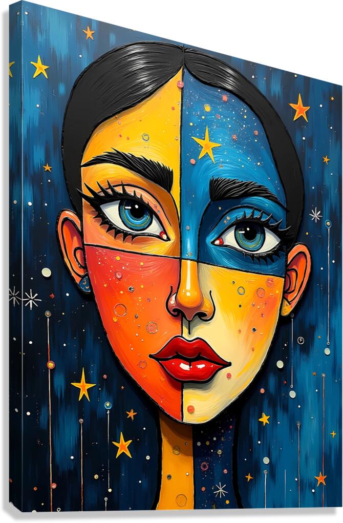 Cosmic Quadrant Canvas Print