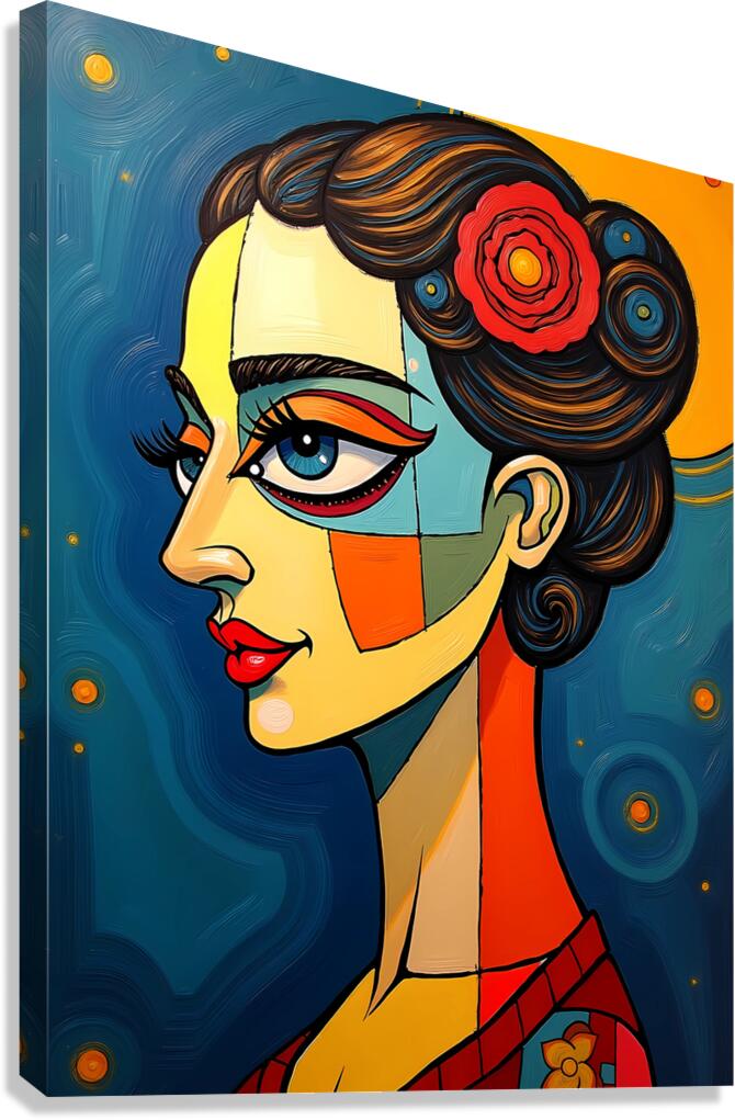 Vivid Geometry  Canvas Print