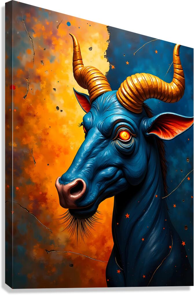 Azure Baphomet  Canvas Print