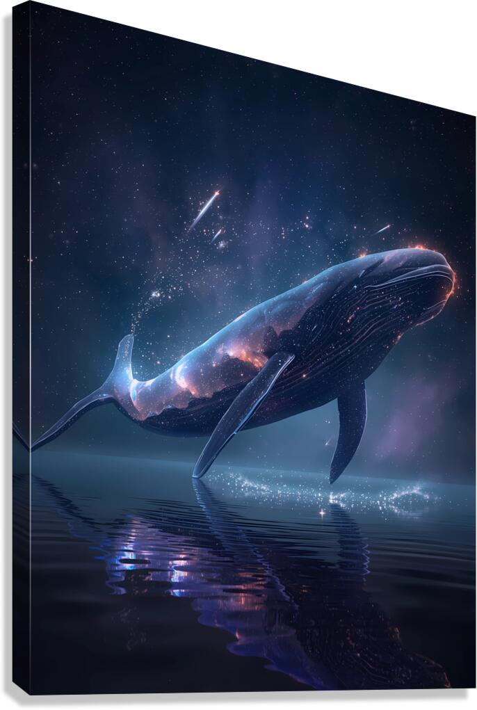 Galactic Ocean Canvas Print
