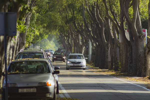Streets and people in Zadar in autumn time by Jurica Tomic Svarun