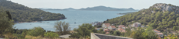 Panoramic view of the beautiful Island of Vrgada Croatia by Jurica Tomic Svarun