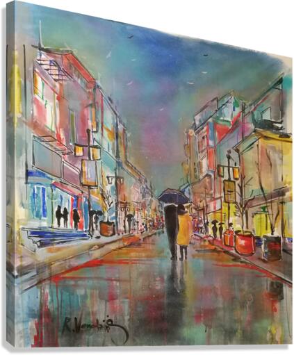 Purple rain Canvas Print