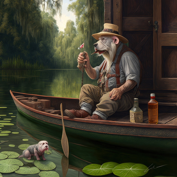 Under the Willows Print