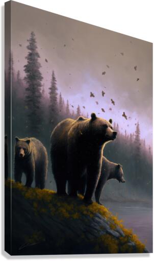Three Bears Canvas Print