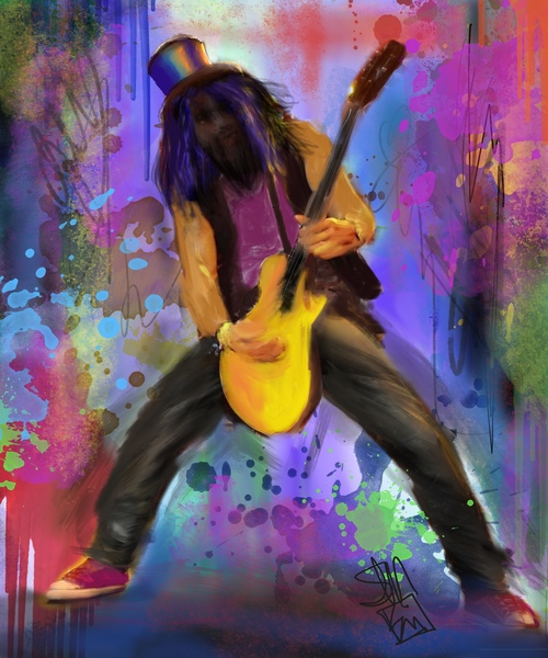 Chitarrista Print