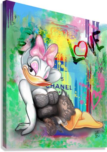 Provocative duck Canvas Print