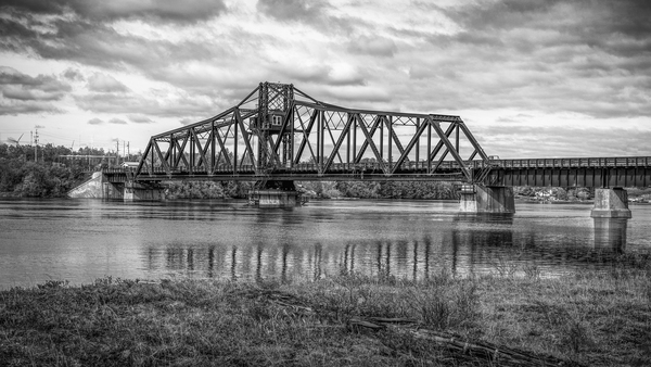 Manitoulin Bridge - Monochrome by David Bussieres Photography